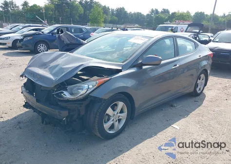 2013 Hyundai Elantra Gls z USA, uszkodzony, nr VIN 5NPDH4AEXDH419235